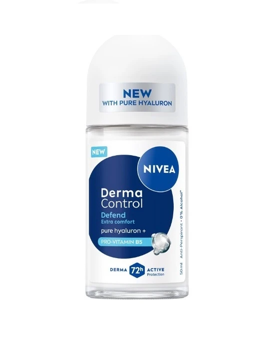NIVEA ANTIPERSPIRANT ROLL ON 50ML DERMA CONTROL DEFEND 